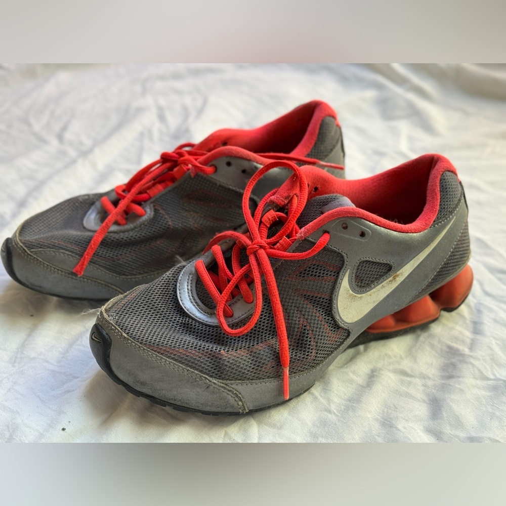 Nike Grey & Orange Sneakers Women’s 7.5